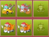 Festive Vehicle Card Match