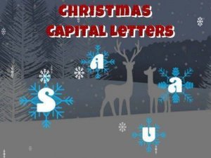 Holiday Uppercase Letter Challenge
