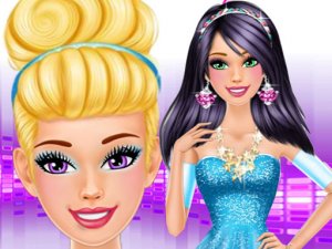 Barbie Makeup Time Dress Up Game