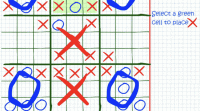 Strategic Tic-Tac-Toe Board Puzzle